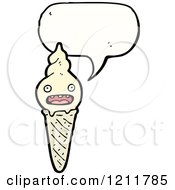 Poster, Art Print Of Ice Cream Cone Speaking