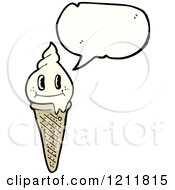 Poster, Art Print Of Ice Cream Cone Speaking