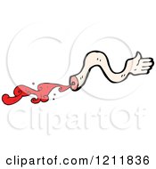 Cartoon Of Of Bloody Dismembered Arms Royalty Free Vector Illustration