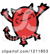 Cartoon Of The Devil Royalty Free Vector Illustration by lineartestpilot