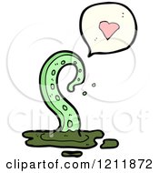 Cartoon Of A Speaking Octopus Tentacle Royalty Free Vector Illustration by lineartestpilot