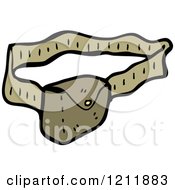 Cartoon Of A Pouch Royalty Free Vector Illustration by lineartestpilot