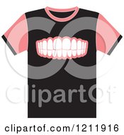 Poster, Art Print Of Black T Shirt With Teeth