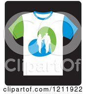 Poster, Art Print Of White T Shirt With A Helping Woman And Senior