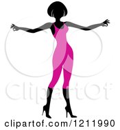 Poster, Art Print Of Faceless Woman In A Purple Leotard