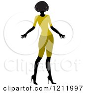 Poster, Art Print Of Faceless Woman In A Green Outfit