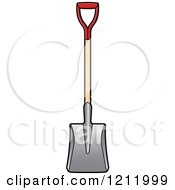Clipart Of A Shovel Royalty Free Vector Illustration