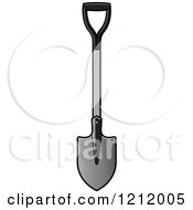 Clipart Of A Shovel 4 Royalty Free Vector Illustration by Lal Perera