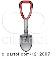 Clipart Of A Shovel 5 Royalty Free Vector Illustration