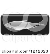 Clipart Of A Black Fish Icon 5 Royalty Free Vector Illustration