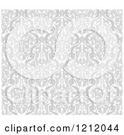 Clipart Of A Gray Seamless Middle Eastern Arabic Motif Background Pattern Royalty Free Vector Illustration