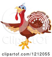 Poster, Art Print Of Cute Turkey Bird Presenting