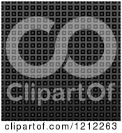 Clipart Of A Seamless Black Texture Fiber Background Royalty Free Vector Illustration