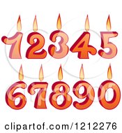 Poster, Art Print Of Burning Birthday Number Candles