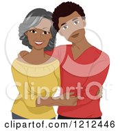 Poster, Art Print Of Happy Young African American Man And His Mother