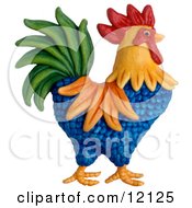3d Colorful Rooster