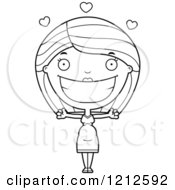 Cartoon Of A Black And White Loving Pregnant Woman Royalty Free Vector Clipart by Cory Thoman
