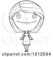 Poster, Art Print Of Black And White Happy Pregnant Woman