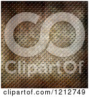 Clipart Of A 3d Rusted Perforated Metal Texture Royalty Free CGI Illustration