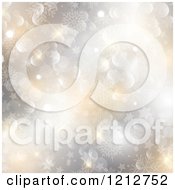 Poster, Art Print Of Christmas Bokeh Light Sparkle Snowflake And Star Background