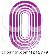 Clipart Of A Purple And White Oval Royalty Free Vector Illustration by Lal Perera