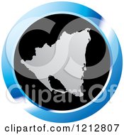 Clipart Of A Nicaragua Map Icon Royalty Free Vector Illustration