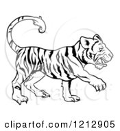 Poster, Art Print Of Outlined Chinese Zodiac Tiger