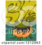 Poster, Art Print Of Boiling Witch Cauldron With Smoke