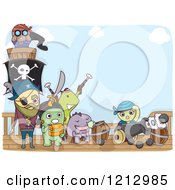 Poster, Art Print Of Monster Pirate Crew On A Ship