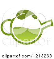 Poster, Art Print Of Pot Of Green Tea With Leaves 14