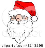 Poster, Art Print Of Santa Head 3