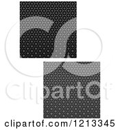 Poster, Art Print Of Seamless Black Texture Fiber Backgrounds 2