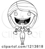 Cartoon Of A Black And White Happy Fitness Personal Trainer Woman Lifting Weights Royalty Free Vector Clipart