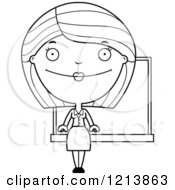 Cartoon Of A Black And White Happy Female Teacher Royalty Free Vector Clipart