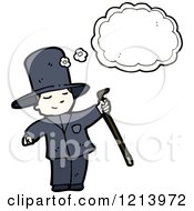 Cartoon Of A Boy In A Suit Thinking Royalty Free Vector Illustration