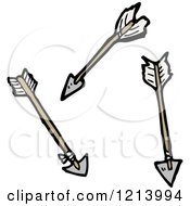 Cartoon Of Arrows Royalty Free Vector Illustration