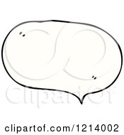 Cartoon Of A Speaking Bubble Royalty Free Vector Illustration