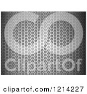 Clipart Of A 3d Brushed Metal Mesh Pattern Royalty Free Vector Illustration