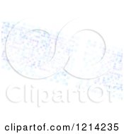 Poster, Art Print Of Pastel Purple And Blue Pixels On White