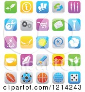 Poster, Art Print Of Ios 7 Styled Interface App Icons