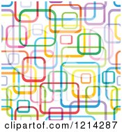Clipart Of A Seamless Background Of Colorful Squares And Rectangles Royalty Free Vector Illustration by visekart