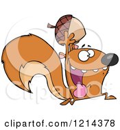 Poster, Art Print Of Hyper Squirrel Holding An Acorn