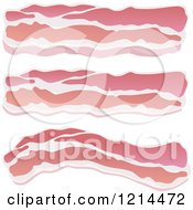Clipart Of Bacon Strips Royalty Free Vector Illustration by Any Vector