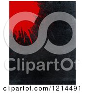 Poster, Art Print Of Blood Splatter On Black Grunge