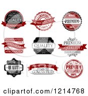 Poster, Art Print Of Vintage Retail Quality Guarantee Labels 2