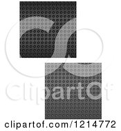 Clipart Of Seamless Black Texture Fiber Backgrounds 3 Royalty Free Vector Illustration