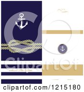 Nautical Wedding Invitation Design With Text Space