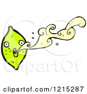 Cartoon Of A Lemon Character Royalty Free Vector Illustration by lineartestpilot