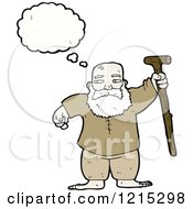 Poster, Art Print Of Old Man Thinking