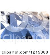 Poster, Art Print Of 3d Abstract Geometric Metal Surface